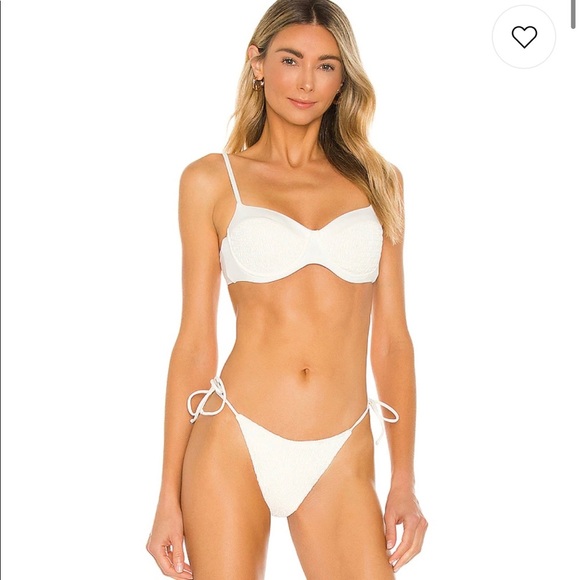 NWT L*Space Cream Bikini: Marley Bikini Top and Aubree Bitsy Bottoms Small $209 - Picture 3 of 16